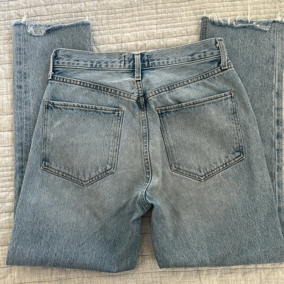 Agolde Riley High Rise Straight Crop Jeans 26 - Picture 6 of 13